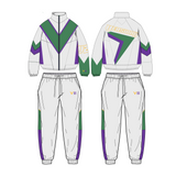 V2 Windbreaker Set - Mardi Gras (White)