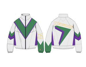 V2 Windbreaker Set - Mardi Gras (White)